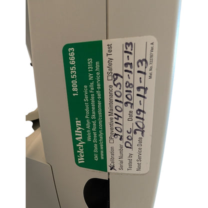 Welch Allyn Spot Vital Signs Blood Pressure Monitor on Rolling Stand