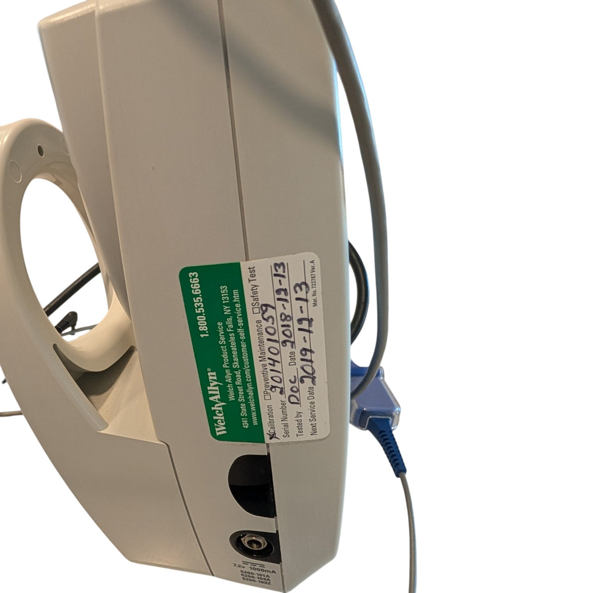 Welch Allyn Spot Vital Signs Blood Pressure Monitor on Rolling Stand