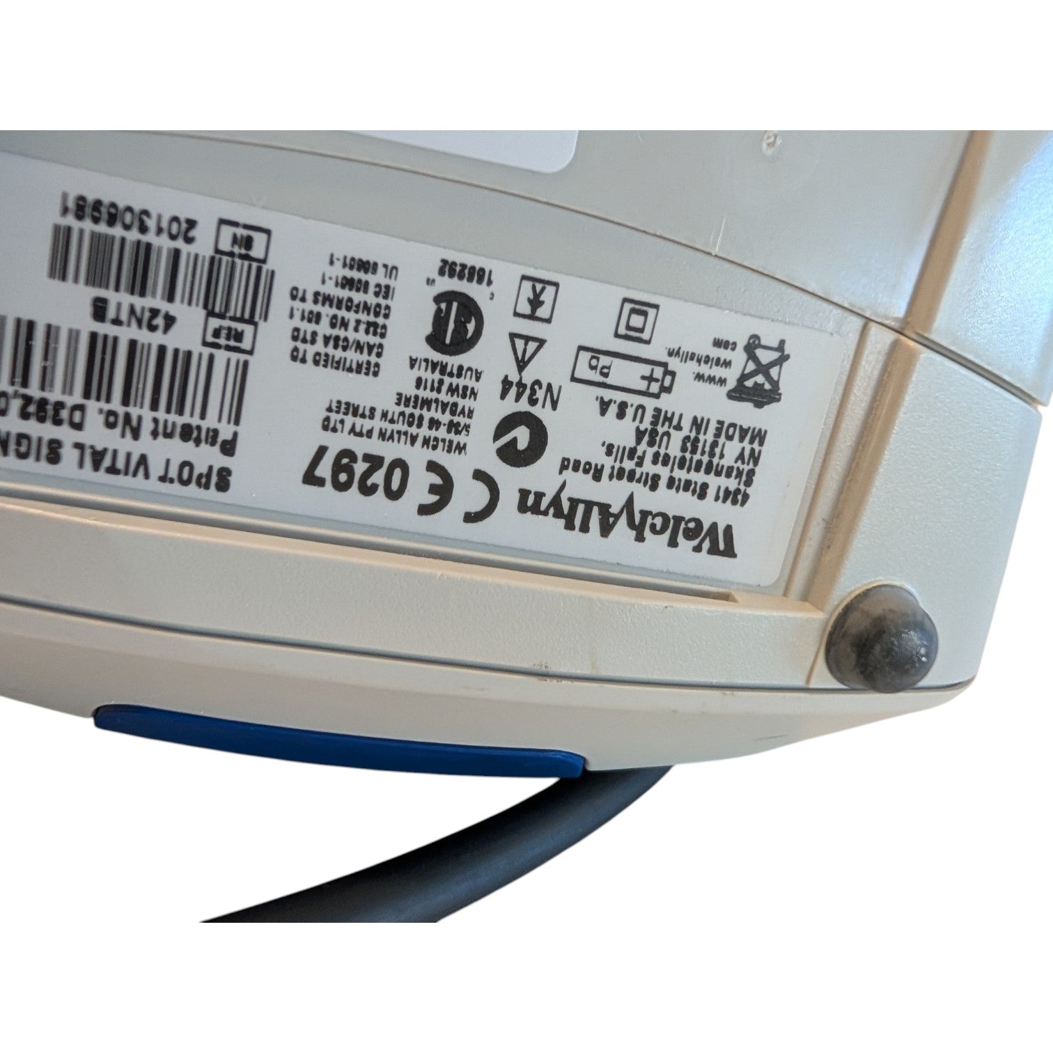 Welch Allyn Spot Vital Signs Blood Pressure Monitor on Rolling Stand