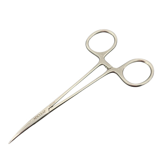 Aesculap MB229R Jacobson Delicate Hemostatic Stainless Forceps Curved 5" Germany