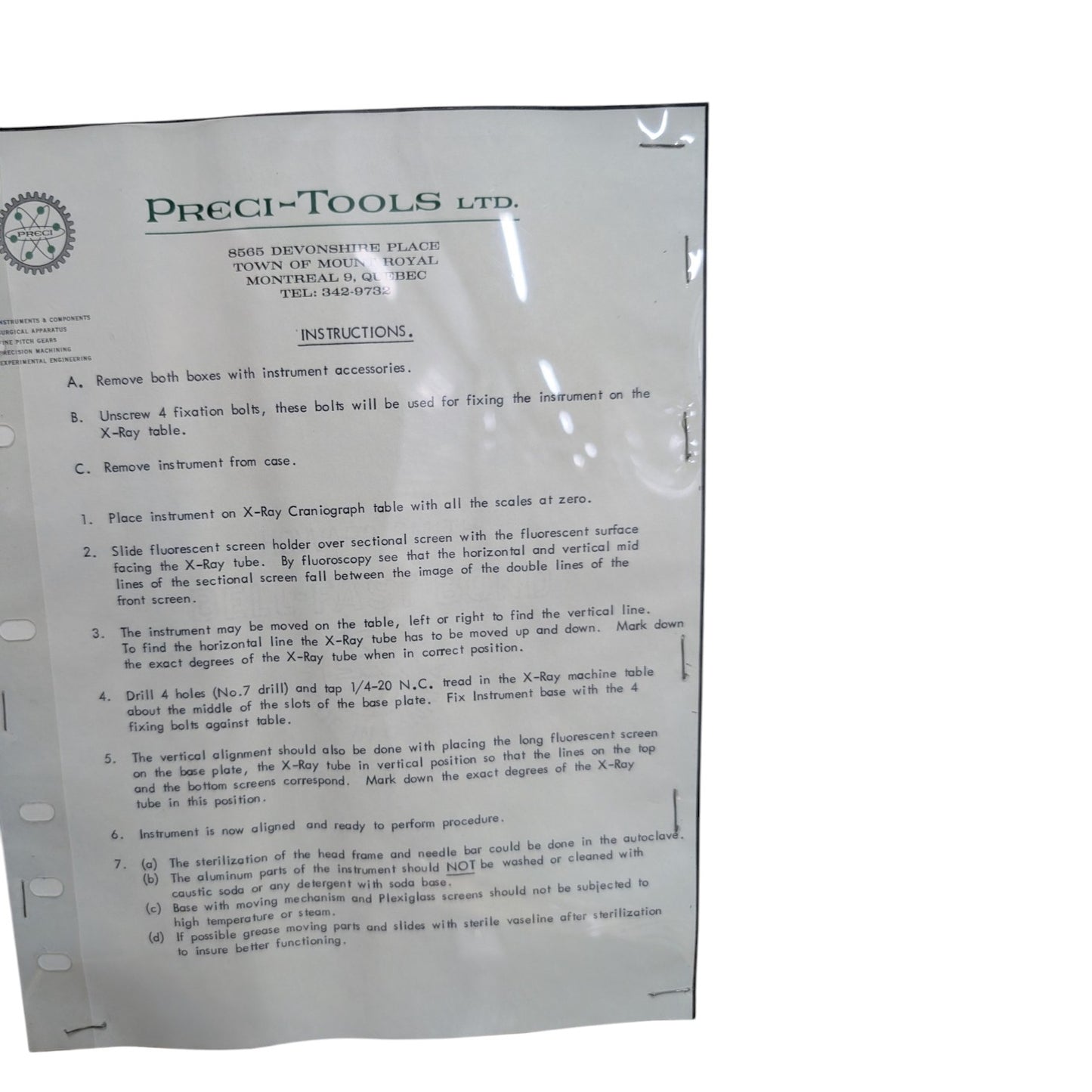 Pneumotaxic Guide Antique X-Ray Localizer